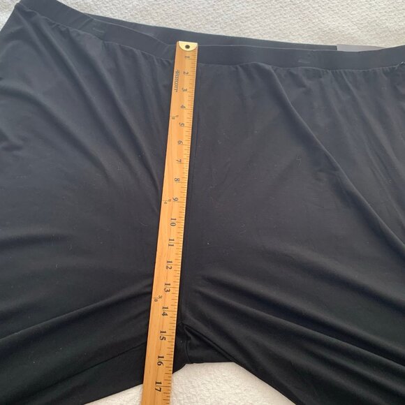 NEW Ava & Viv black pull on elastic waist casual career workout leggings - Picture 6 of 7